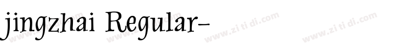 jingzhai Regular字体转换